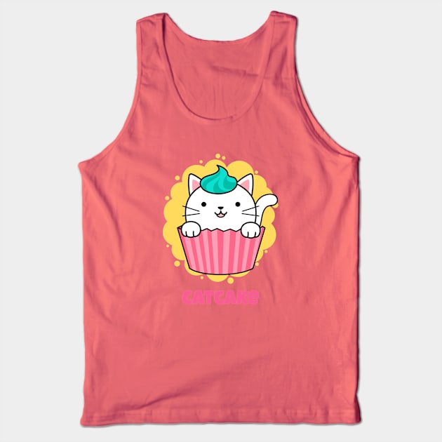 cat cake Tank Top by martian